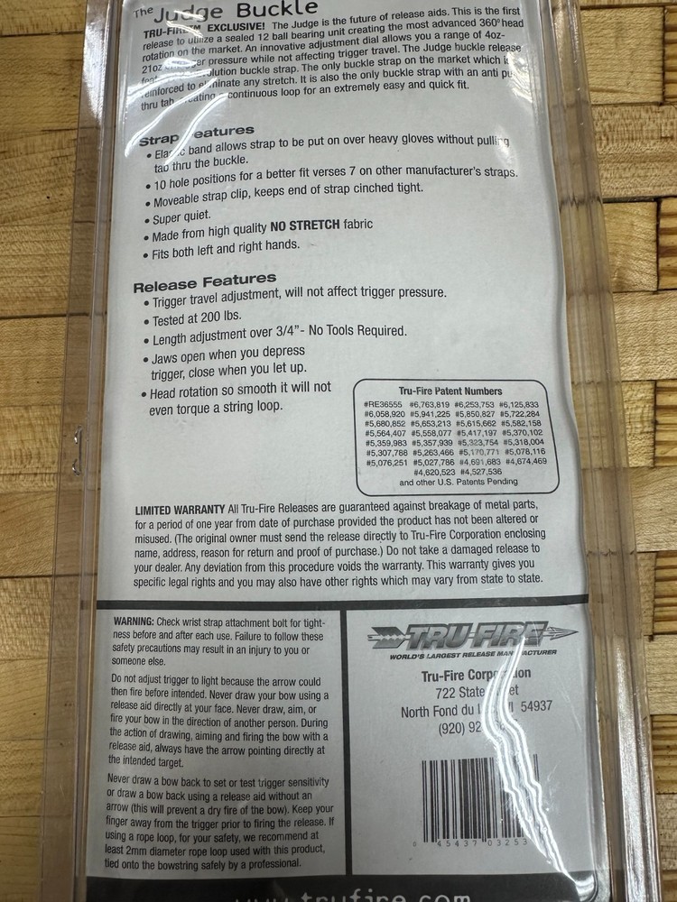 Tru Fire Compound Bow Release NIB