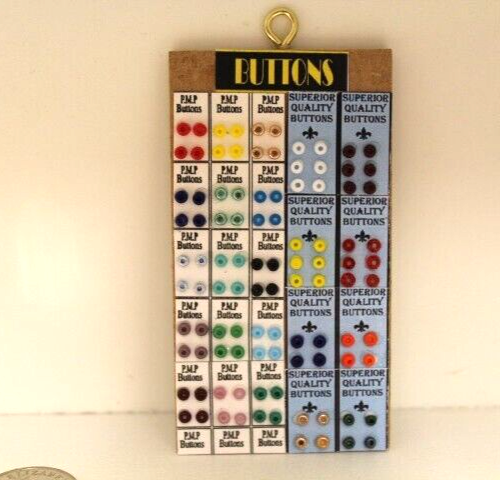 DOLLS HOUSE ( Haberdashery Button Board
