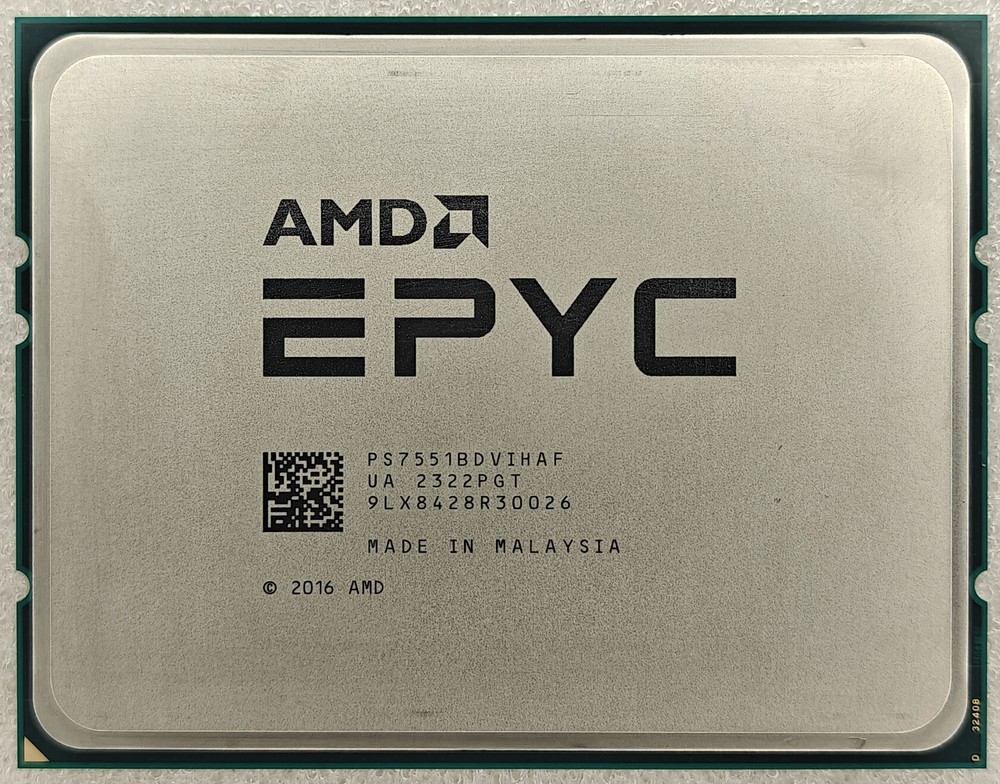 AMD epyc 7551 CPU processor 32 core 2GHz socket SP3 non-locking version l3 64MB