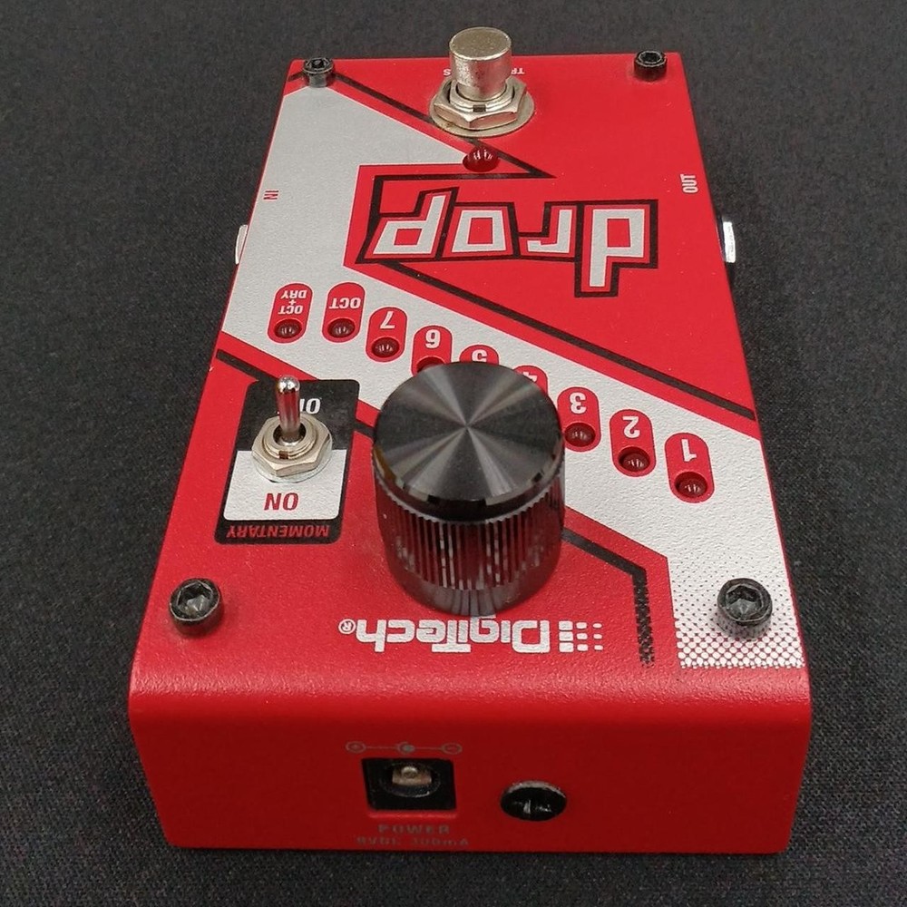 Digitech DROP‑V‑01 Polyphonic Drop Tune Guitar Effect Pedal for Down‑Tuned Riffs