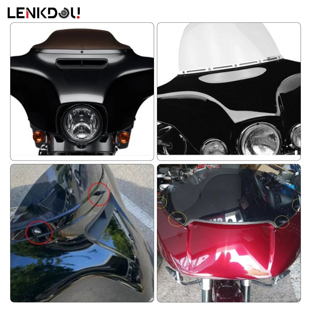 For Harley Touring Models 4pcs Batwing Extension Nut Standoff Stud Outer Fairing