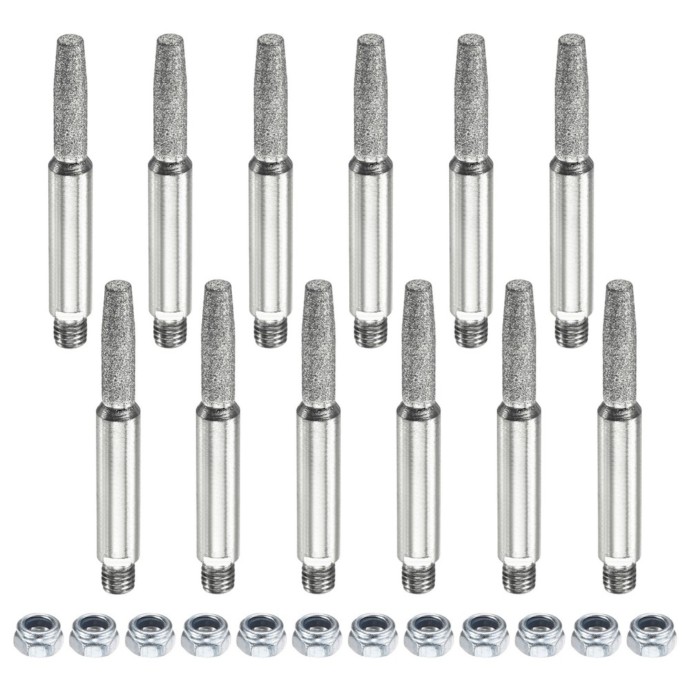 Chainsaw Sharpener with Nuts [24pcs]-Chainsaw Sharpening-[Silver- 3/16 Inch]