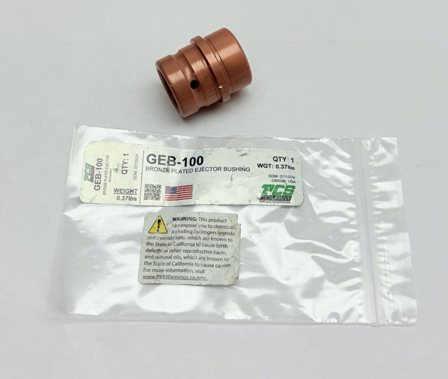 GEB-100 PCS, Bronze Plated Ejector Bushing