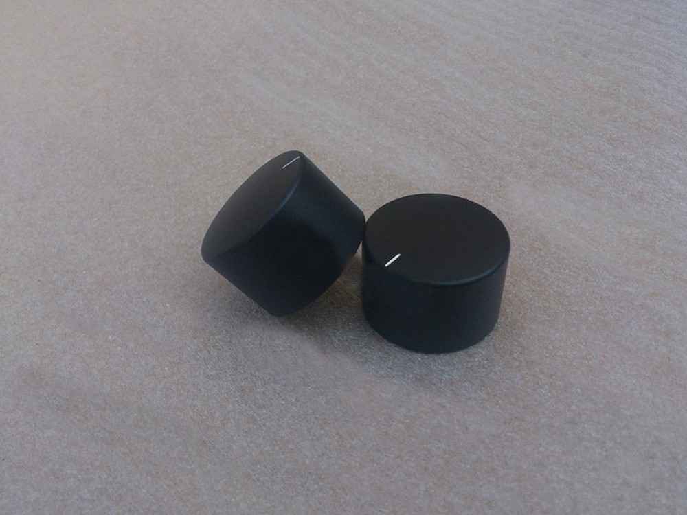 1PCS Matte black 38*26 Solid aluminum amplifier/DAC volume potentiometer knob