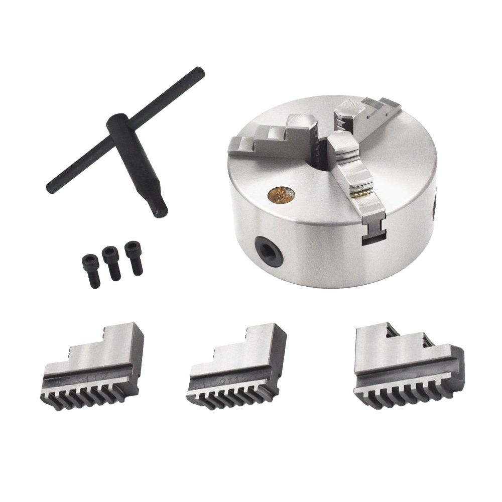 K11-160 6" 3 Jaw Self-Centering Lathe Chuck Semi-steel Internal Jaw Design