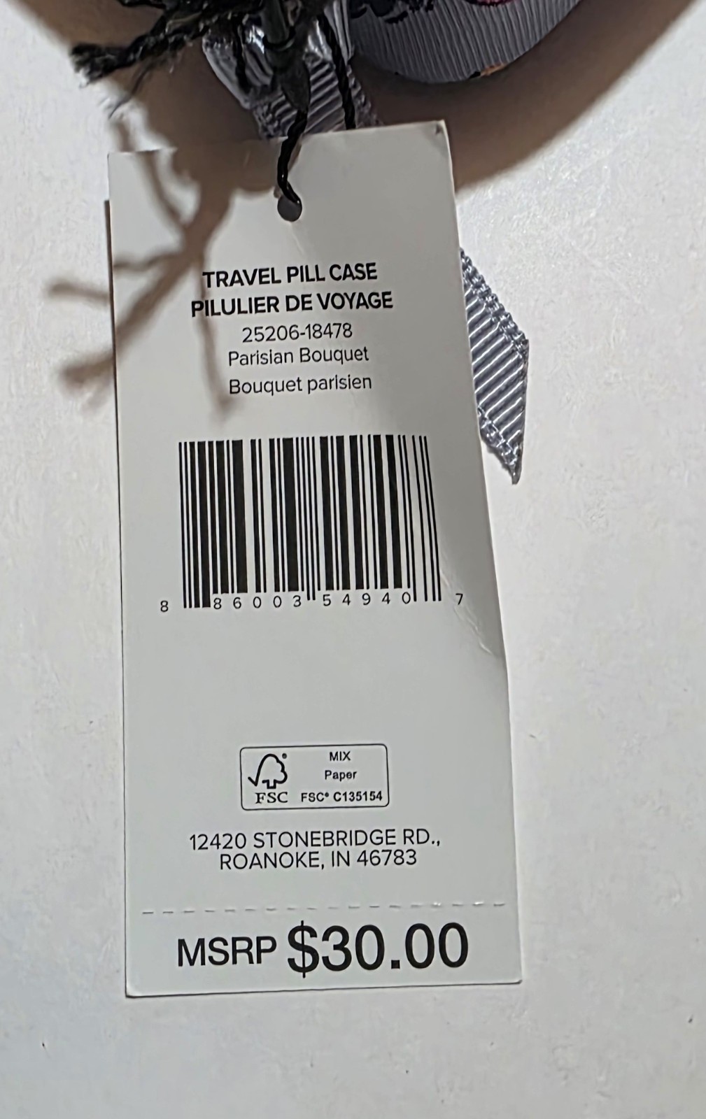 Vera Bradley Travel Pill Case - Parisian Bouquet - NWT