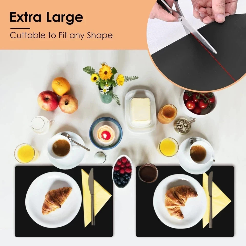 Extra Large Silicone Mat for Kitchen Worktop Protector Thickened Nonstick Hea