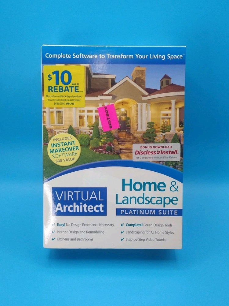 Virtual Architect Home & Landscape Platinum Suite PC CD-ROM