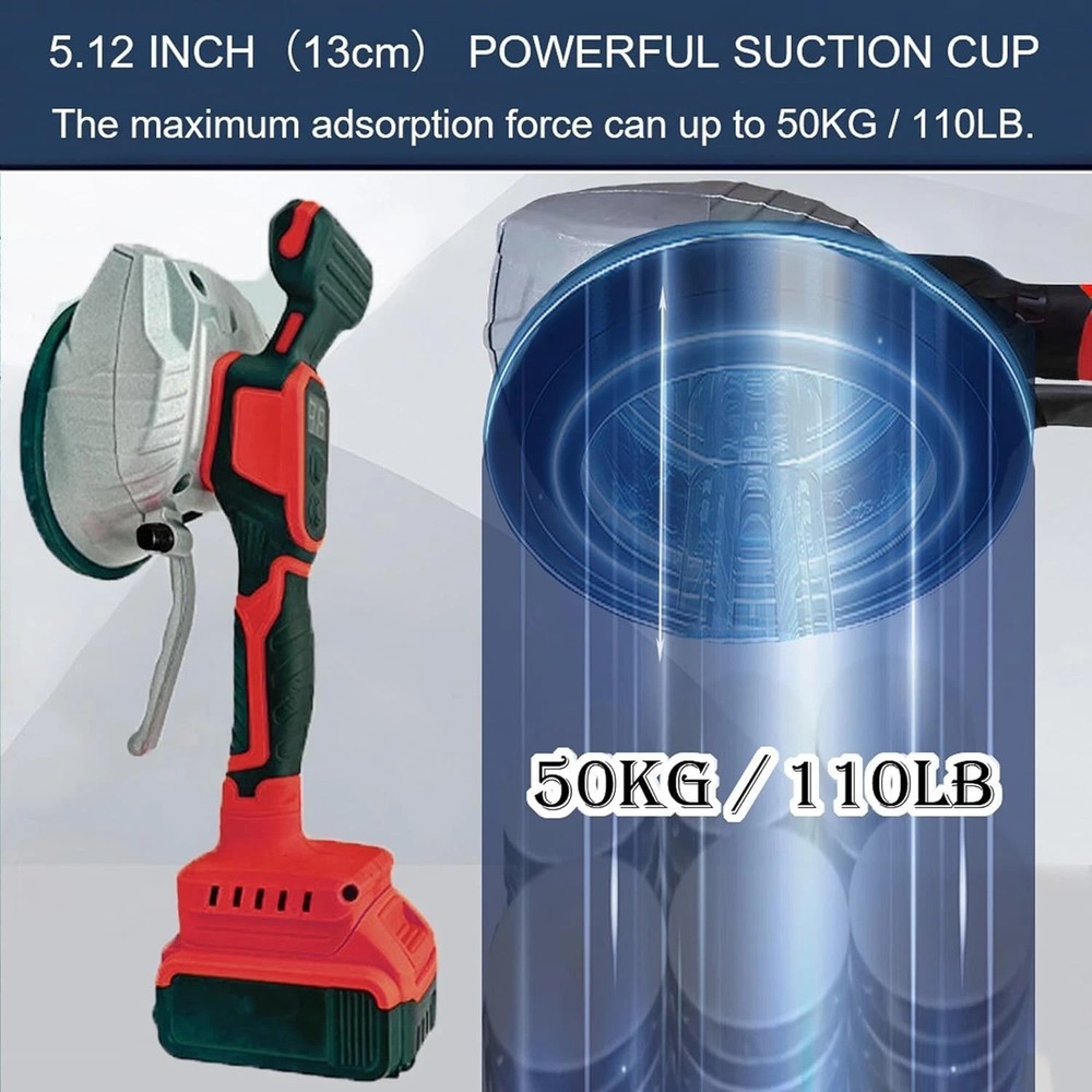Handheld Tile Vibration Tool with Adjustable Speed and Digital Display Features