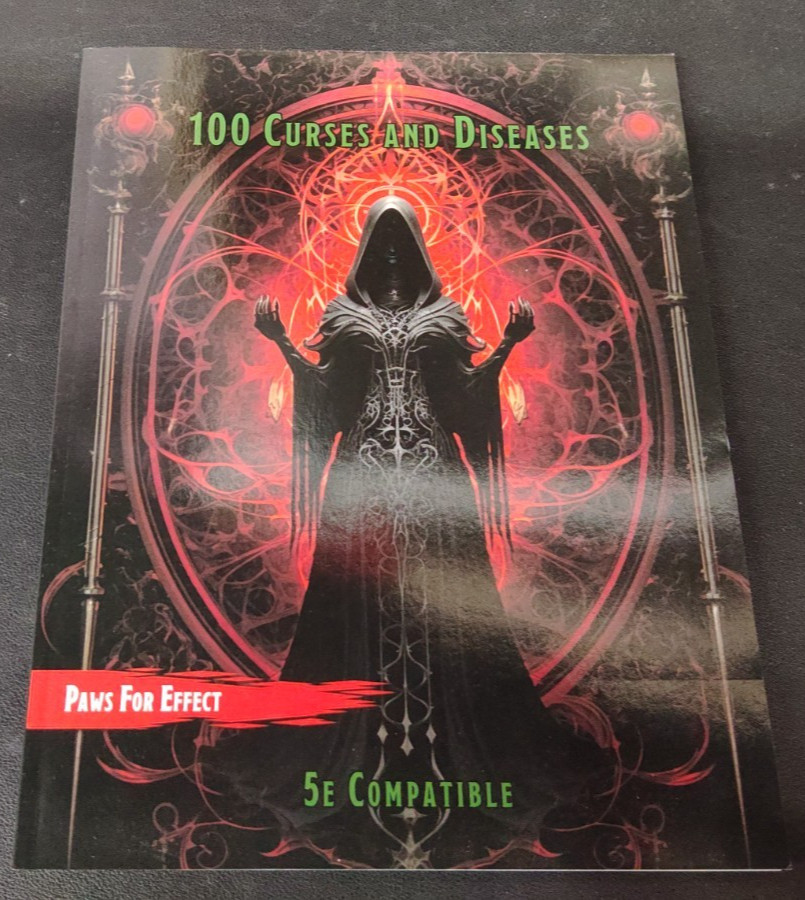 100 Curses and Diseases Paws for Effect 5E Compatible 2024 PB