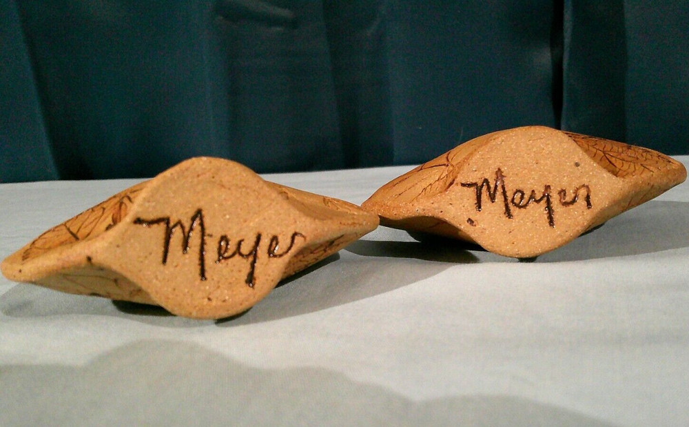 Set of 2 Leaf Etched Vases