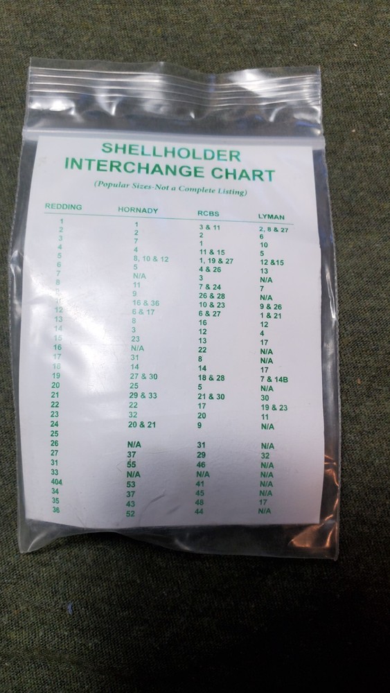 Redding E-Z FEED SHELL HOLDER 52 44 Part 11019 New!