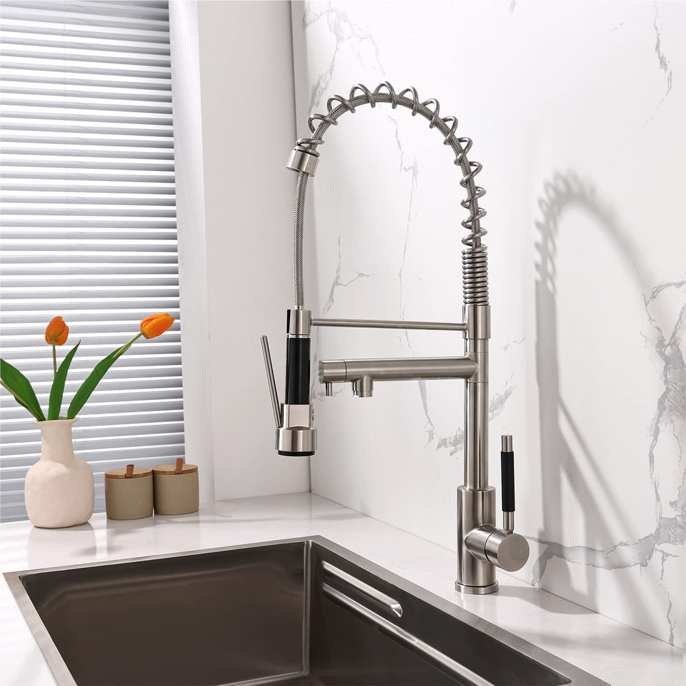 Kitchen Faucet Kit Pull Down Sprayer 2Function Arch Single Handle Kitchen Faucet