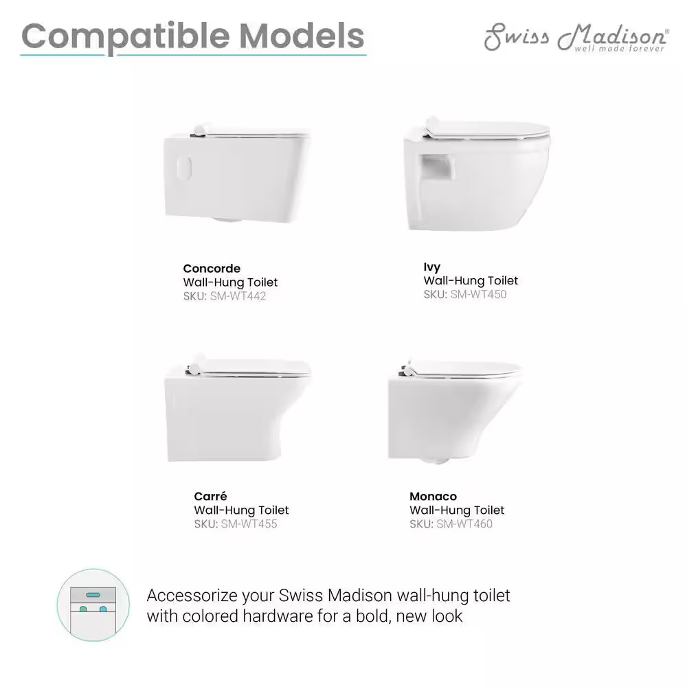 Toilet Hardware SM-WT442, Black