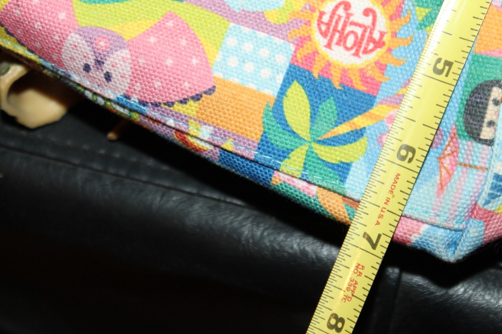 Disney World Parks It's A Small World large Canvas tote Bag Aqua HELLO