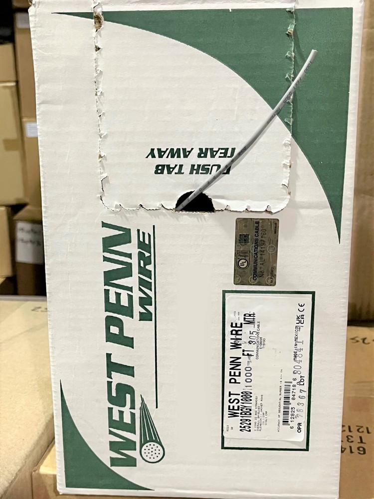 22 AWG 2 Conductor Stranded Shielded Plenum Cable Gray CL3P for Security/Alar...