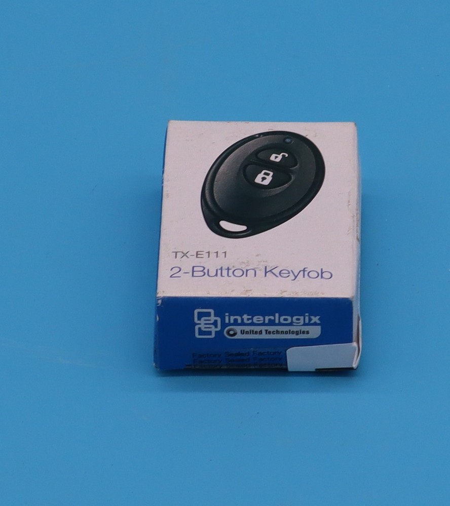 Interlogix TX-E111 2-Button Wireless Keyfob 319.5 MHz Alarm Remote NEW Open Box