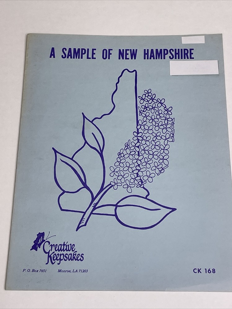Creative Keepsakes A Sample of New Hampshire Cross Stitch Pattern