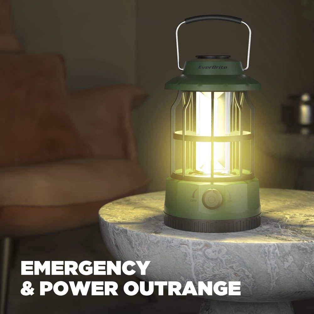 EverBrite LED Camping Lantern USB C Rechargeable Lantern with Stepless Dimming