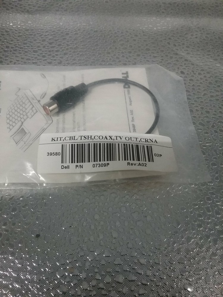Dell 07309P Composite TV-Out Adapter Cable Nos Oem Cable Computer