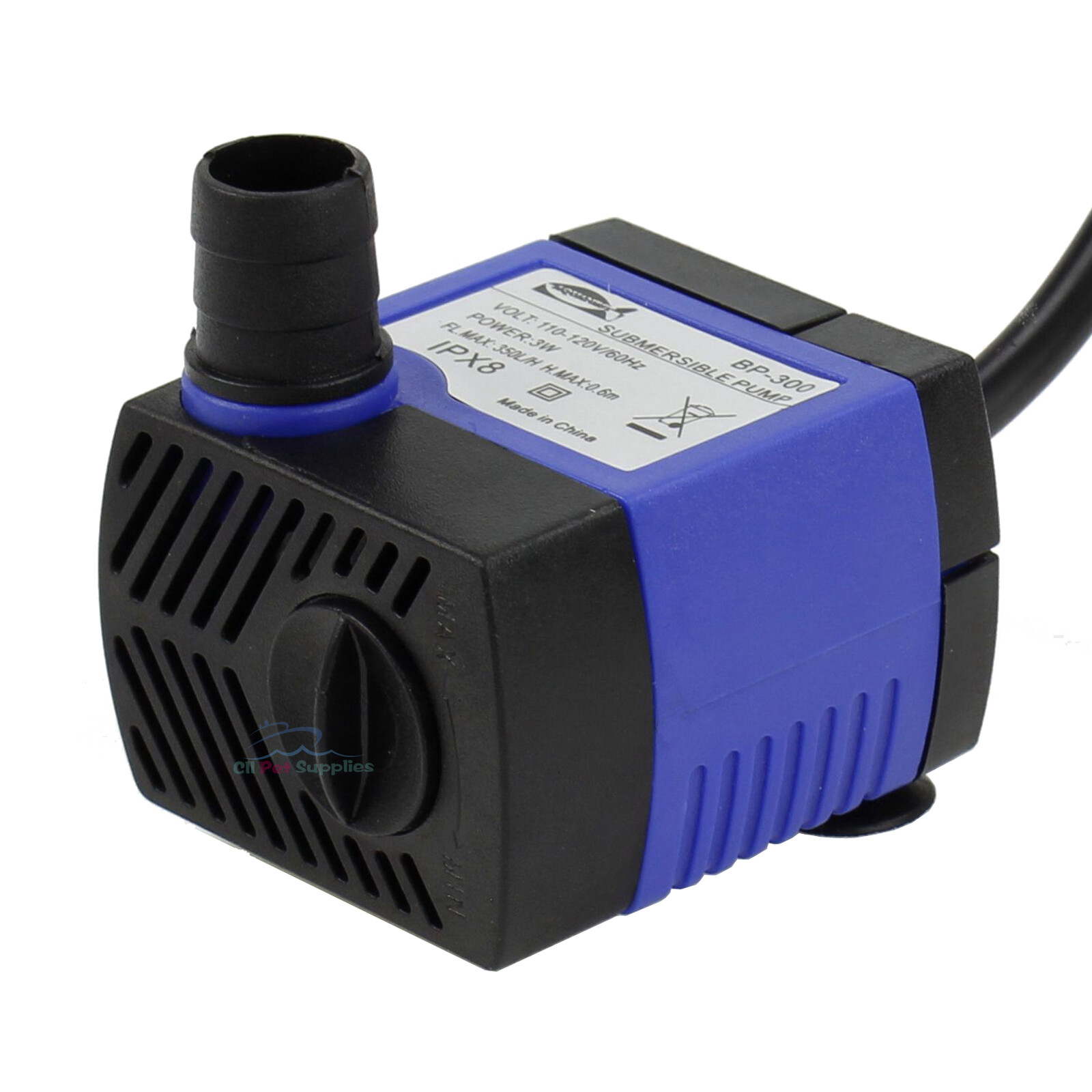 80 GPH Submersible Pump Aquarium Fish Tank Powerhead Fountain Water Hydroponic