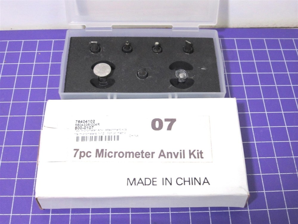 Value Collection (600-0107) 7 Pc. Micrometer Anvil Kit