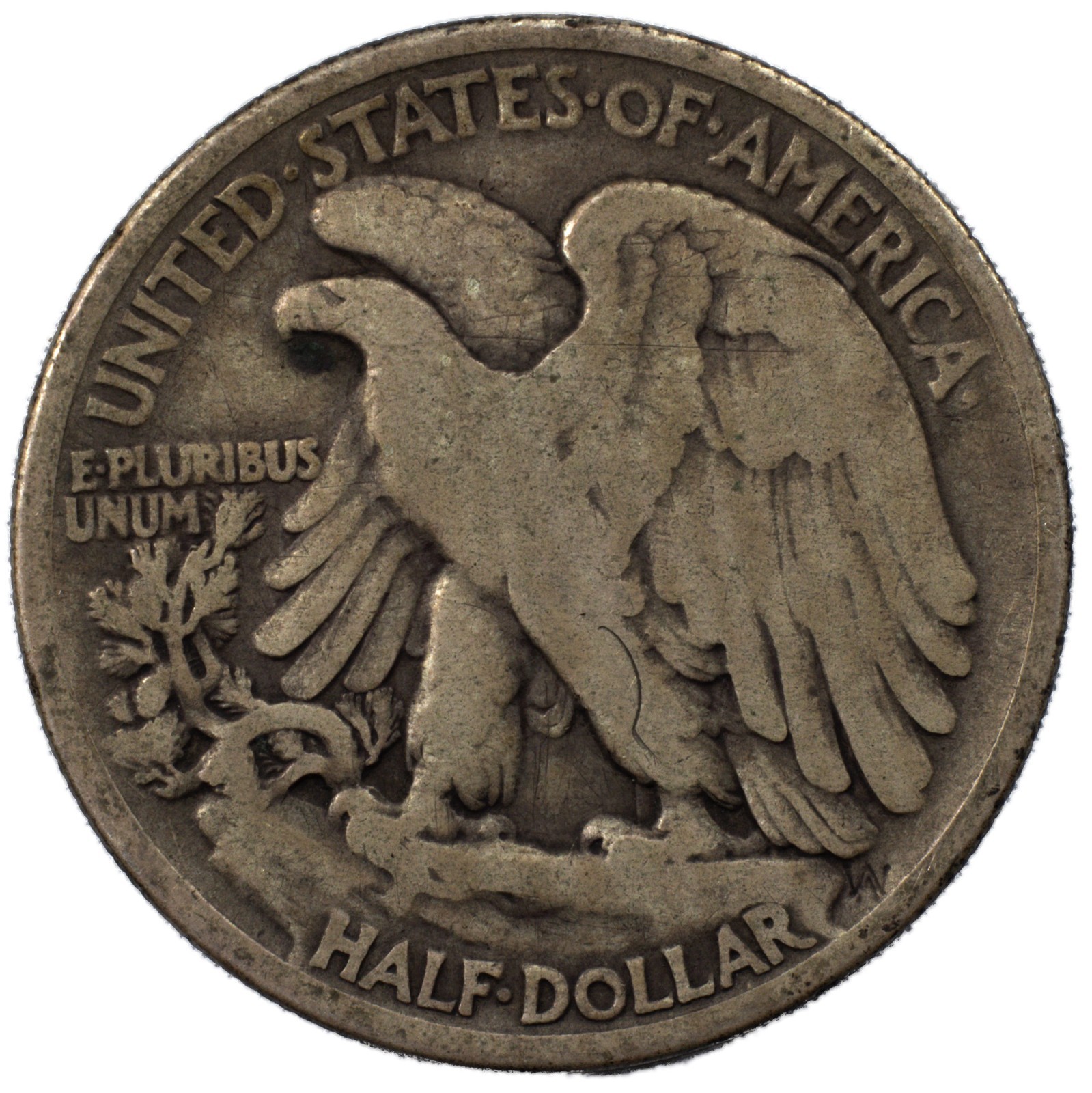 1919-P Walking Liberty Silver Half Dollar 50c Very Good VG+