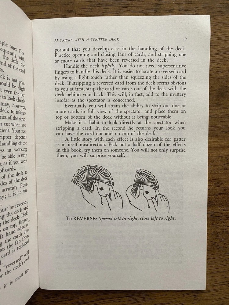 75 TRICKS WITH A STRIPPER DECK - A. Stevenson - 2nd edition "Completely Revised"