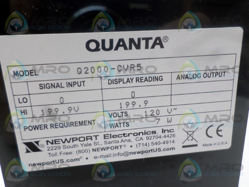 NSNPPORT Q2000-CVR5 PANEL METER UNMP