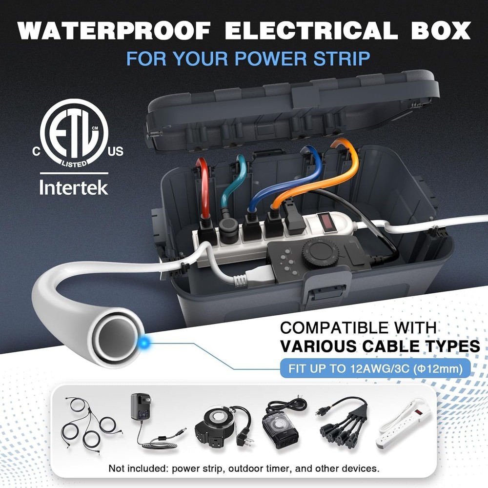 Waterproof Outdoor Storage Box - Large Capacity Weatherproof Solution