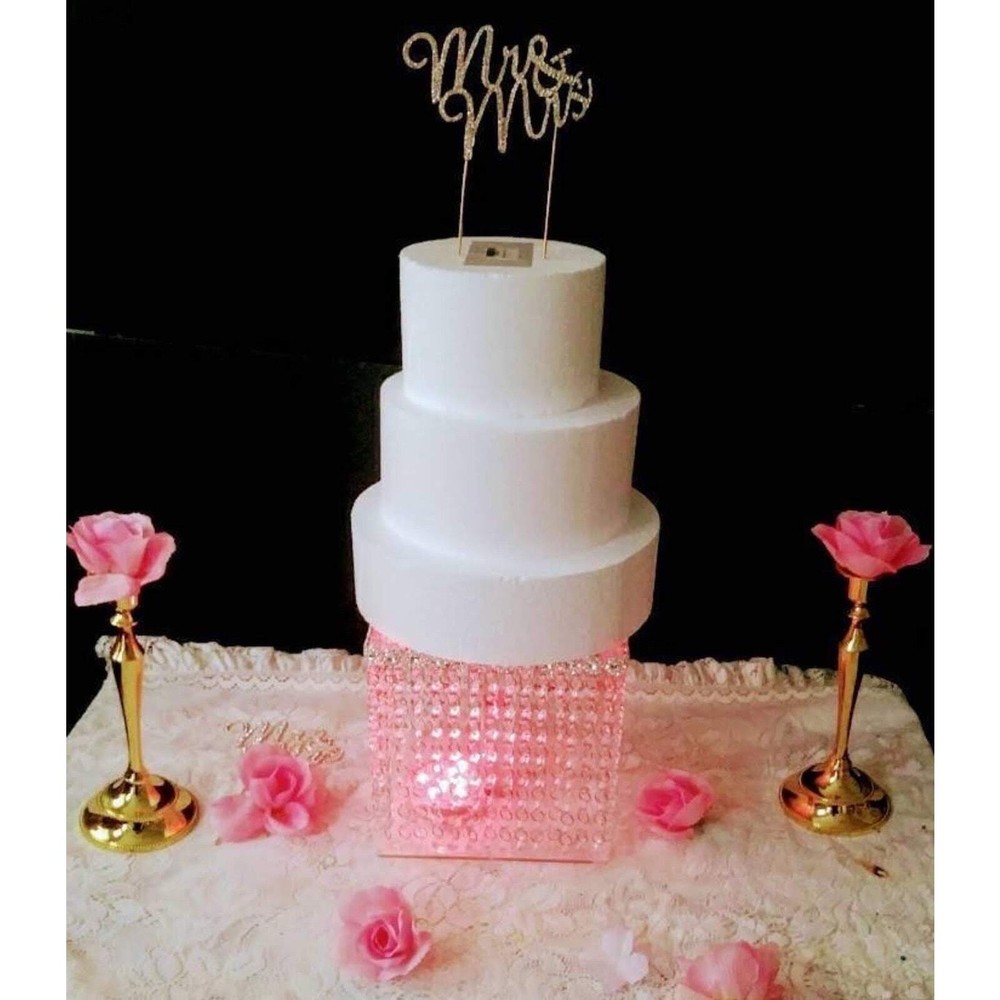 12inch Square Cake Stand with Led light