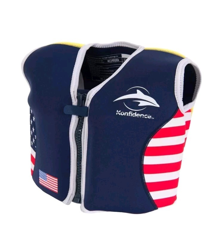 Konfidence Original Life Jacket Stylish Preserver Floatation Device Kids Medium
