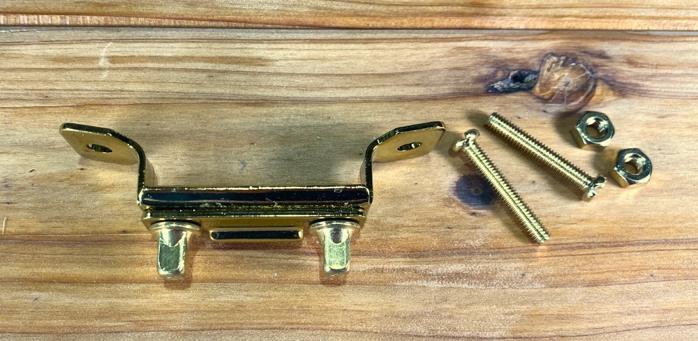 Brass Snare Drum Butt Plate with Screws