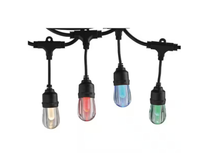 Hampton Bay Smart 24 Ft Color Changing Plug-In String Lights Powered By HubSpace