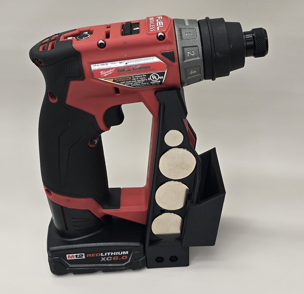 Accessory Base for Milwaukee 2505-22 Installation Tool. Bit and Socket Holder.