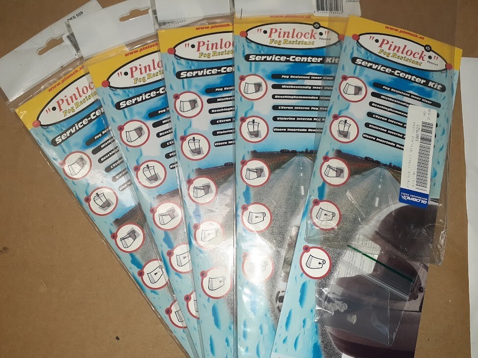 Five Packages Of Pin Lock Face Shield Covers