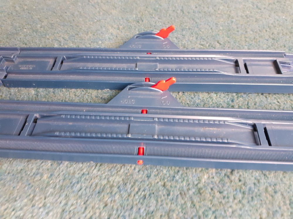 Vintage Tomy Train - dark blue double track section - compatible old Thomas