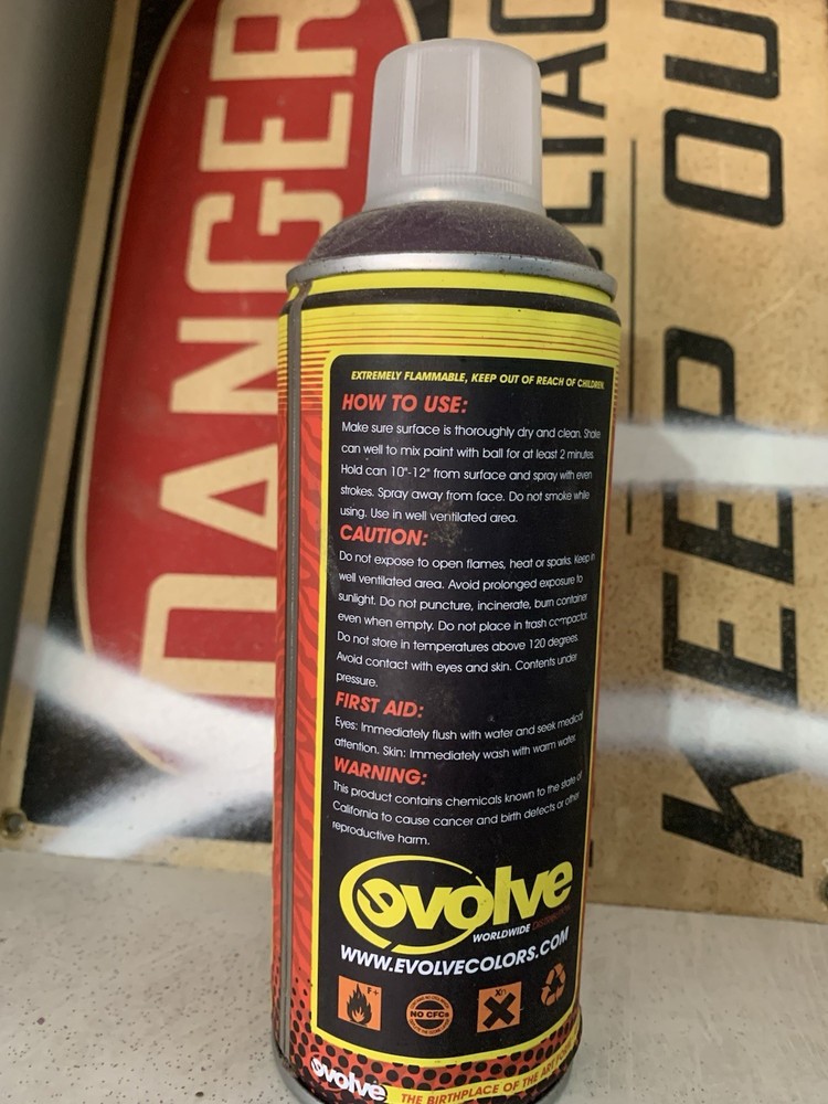 Evolve Spray Paint, Discontinued Line “Muerte”