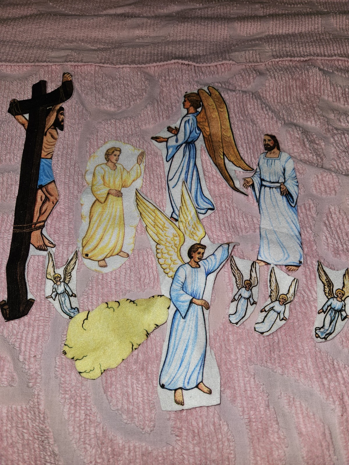 Huge Lot Of 58 Betty Lukens Vintage Bible Stories Felt Lot Characters Animals