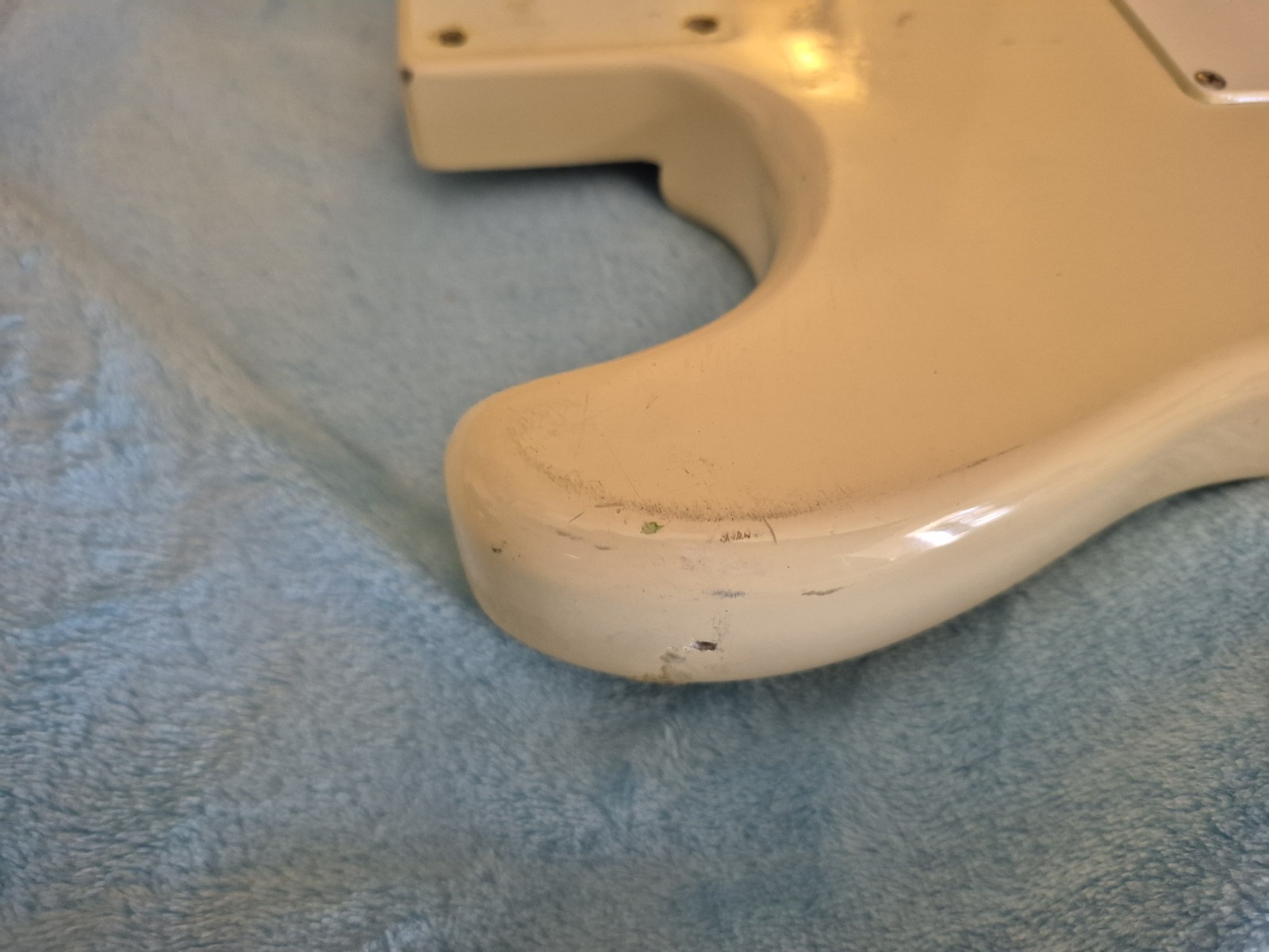 Squier By Fender Stratocaster Strat Electric Guitar Body Arctic White Reliced