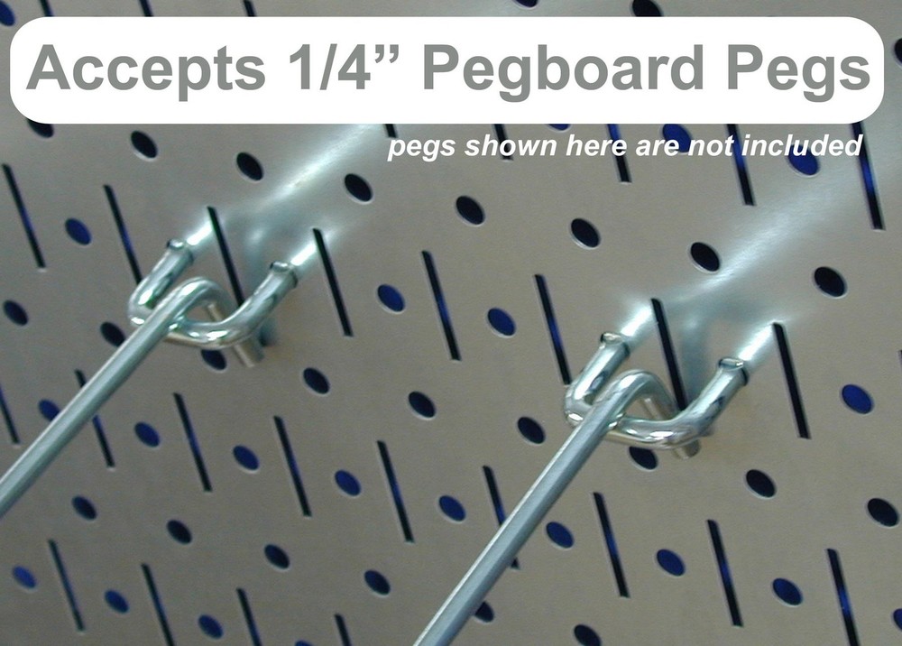 Pegboard 32in x 16in Red Metal Pegboard Tool Board Panel