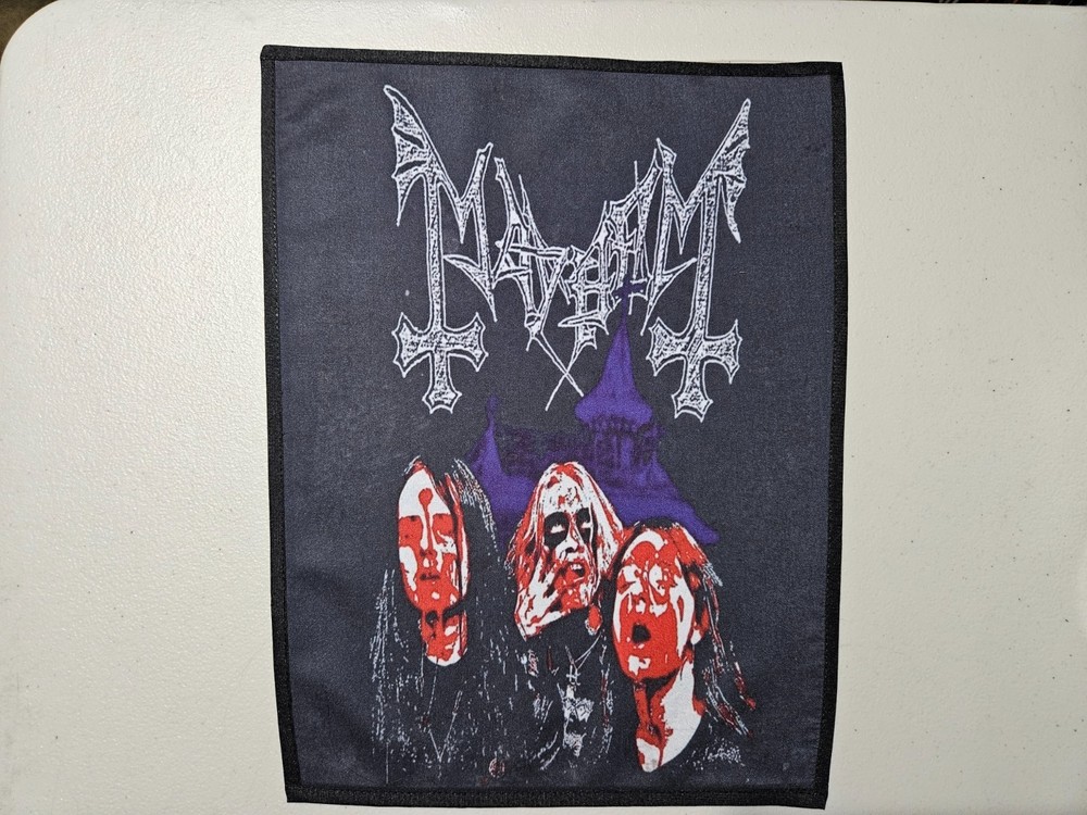 MAYHEM, SEW ON SUBLIMATED LARGE BACK PATCH