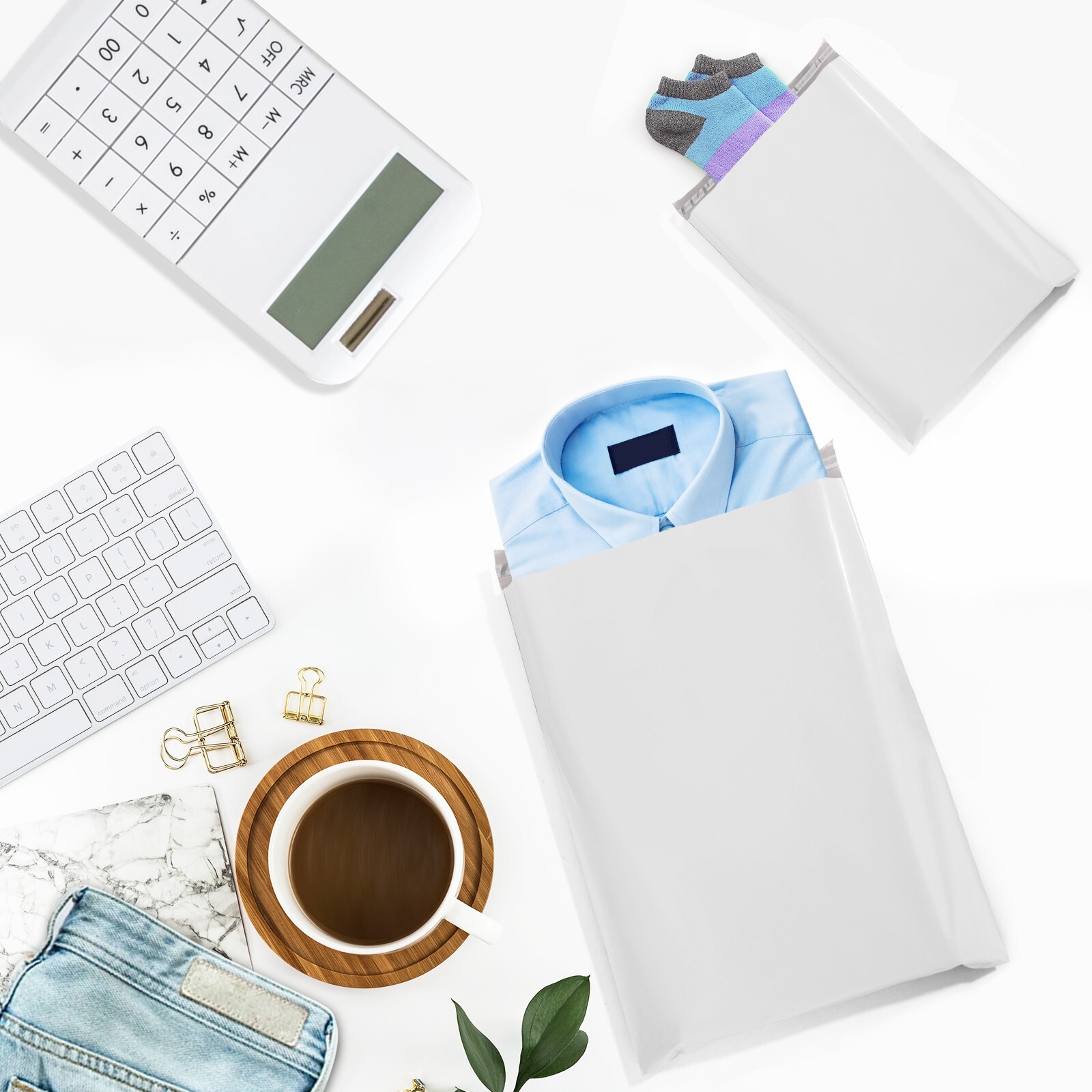 Poly Mailers Shipping Bags Mailing Poly Bags Strong Self Seal- Choose Color Size