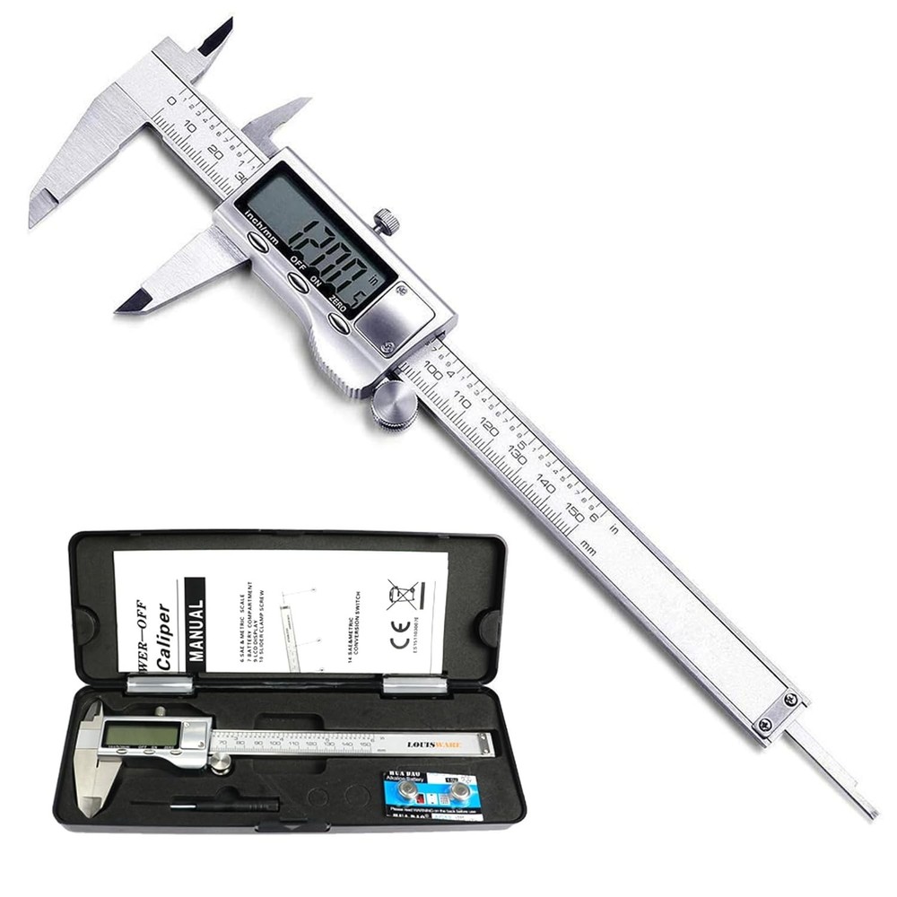 Accurate Digital Caliper, Inch/Millimeter Conversion, 6 Inch