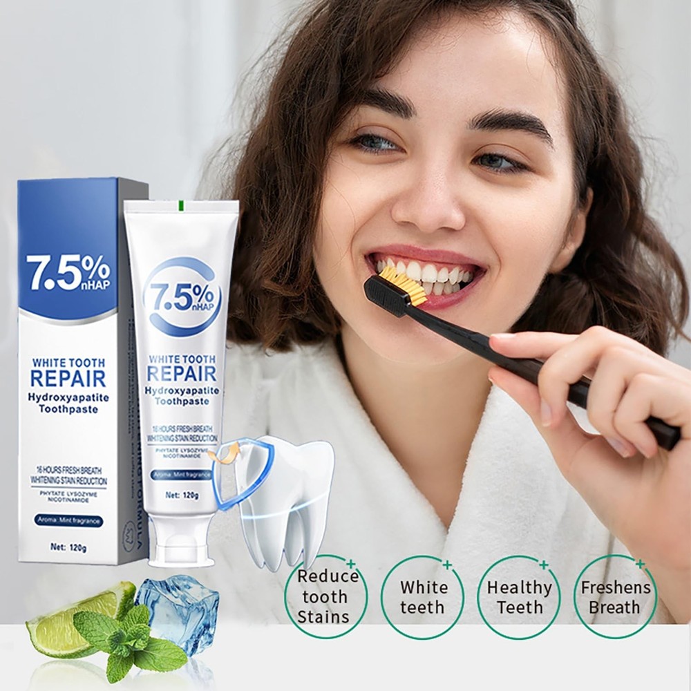 Hydroxyapatite Toothpaste 7.5%，ceelike hydroxyapatite Toothpaste for Enam