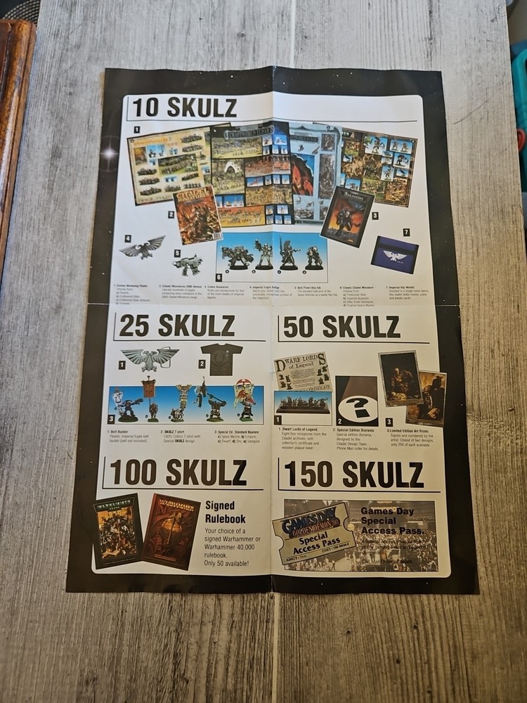 skulz catalogue 2001 game workshop