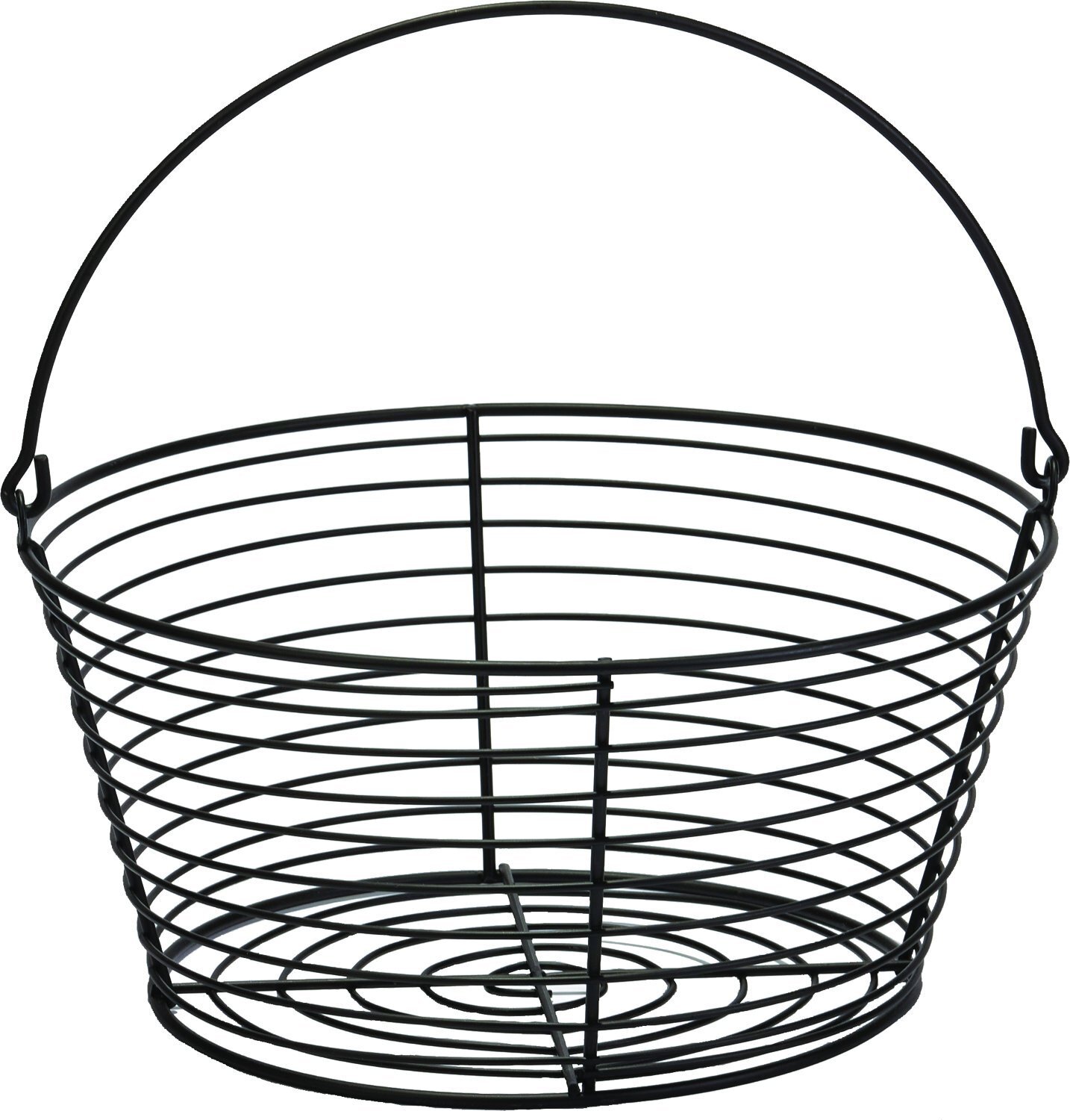 Miller Manufacturing Egg Basket Small Heavy Duty Wire Securely Welded Black