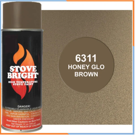 Stove Bright High Temperature Stove, Chimney & Fireplace Paint 12oz. Aerosol Can