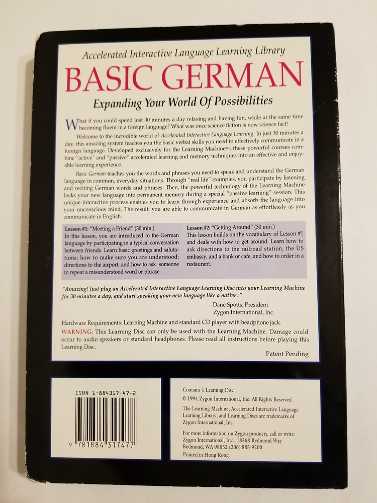 ZYGON Learning Disc Library 3D Mind Sync InnerMind Programming Disc-BASIC GERMAN