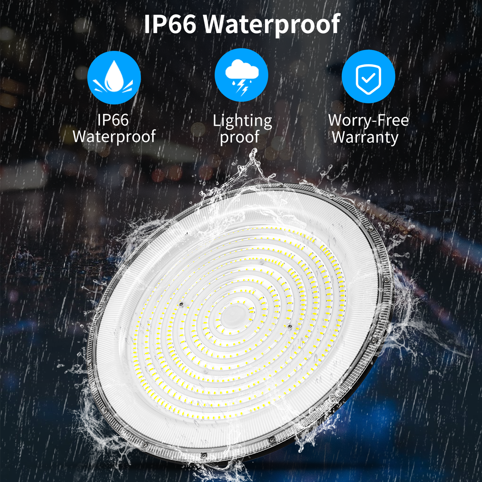 800W UFO LED High Bay Light Shop Lights Warehouse Commercial Lighting Lamp Watt